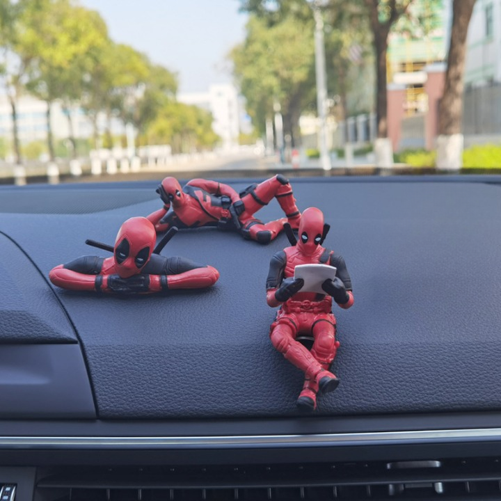 Deadpool Car Decor Figurines - 3 pc Combo Set | 🔥FLAT 50% SAVING🔥